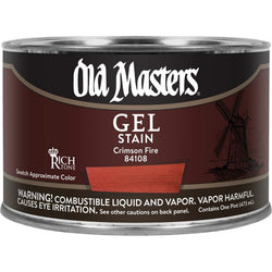 Old Masters 84108 pt Crimson Fire Gel Stain-1PK LANC-158795