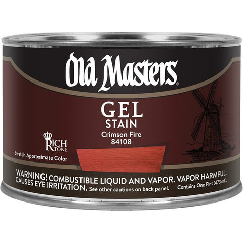 Old Masters 84108 pt Crimson Fire Gel Stain-1PK LANC-158795