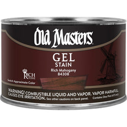 Old Masters 84308 pt Rich Mahogany Gel Stain-1PK LANC-158797