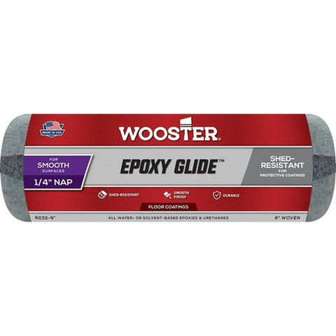 Wooster R232 9 x 1/4 Nap Epoxy Glide Roller Cover-1PK LANC-159653