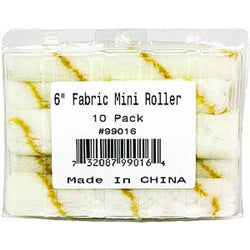 Whizz 99016 6 Yellow Stripe Acrylic 1/2 Nap Mini Roller Clamshell 10Pk