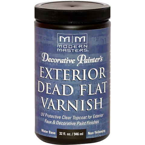 Modern Masters DP612 qt Dead Flat Varnish Exterior Clear Topcoat-1PK LANC-160659