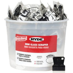 Hyde 49515 Mini Glass Scraper Uncarded Bucket (100/pk) LANC-161212