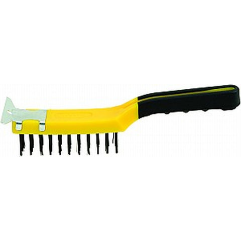 Hyde 46805 4 x 11 Straight Row Wire Brush w/ Scraper-1PK LANC-161228