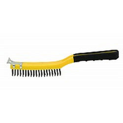 Hyde 46806 3 x 19 Straight Row Wire Brush w/ Scraper-1PK LANC-161230