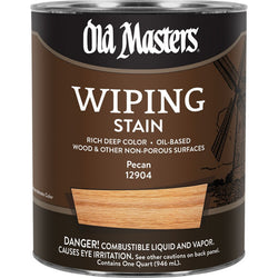 Old Masters 12904 qt Pecan Wiping Stain Classics 240 VOC-1PK LANC-161469
