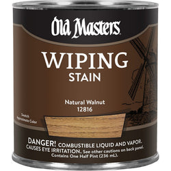 Old Masters 12816 1/2pt Natural Walnut Wiping Stain Classics 240 VOC-1PK LANC-161607