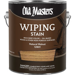 Old Masters 12801 1gal Natural Walnut Wiping Stain Classics 240 VOC-1PK LANC-161614
