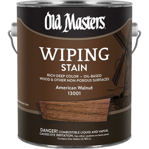 Old Masters 13001 1gal American Walnut Wiping Stain Classics 240 VOC-1PK LANC-161616