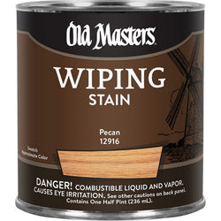 Old Masters 12916 1/2pt Pecan Wiping Stain Classics 240 VOC-1PK LANC-161617
