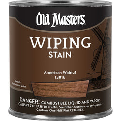 Old Masters 13016 1/2pt American Walnut Wiping Stain Classics 240 VOC-1PK