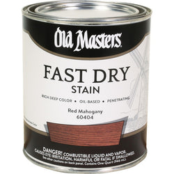 Old Masters 60404 qt Red Mahogany Fast Dry Wood Stain-1PK LANC-161669