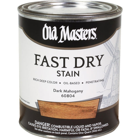 Old Masters 60804 qt Dark Mahogany Fast Dry Wood Stain-1PK LANC-161673
