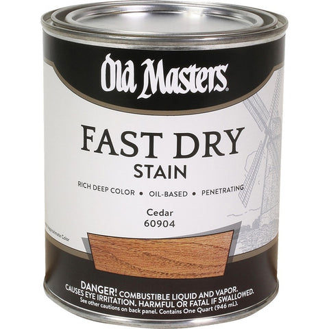 Old Masters 60904 qt Cedar Fast Dry Wood Stain-1PK LANC-161674