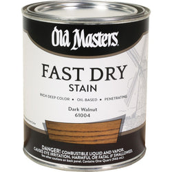 Old Masters 61004 qt Dark Walnut Fast Dry Wood Stain-1PK LANC-161675