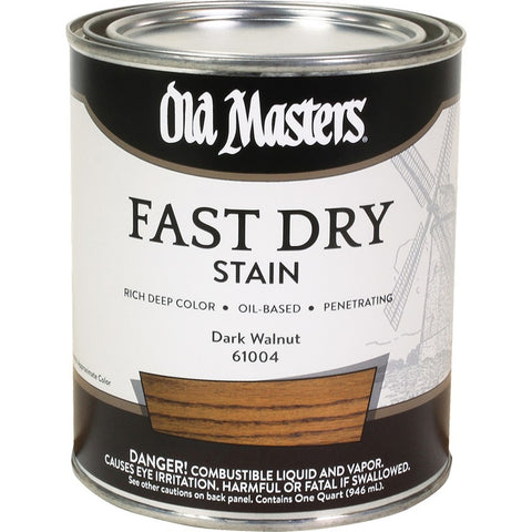 Old Masters 61004 qt Dark Walnut Fast Dry Wood Stain-1PK LANC-161675