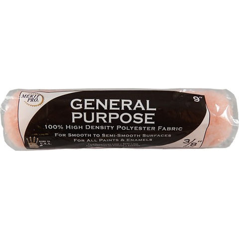 Merit Pro 00090 9 x 3/8 Nap General Purpose Roller Cover-1PK LANC-161713