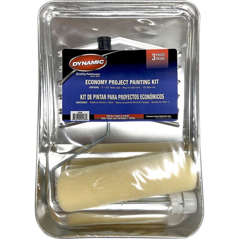 Dynamic 00186 3pc Economy Project Painting Roller Kit-1PK