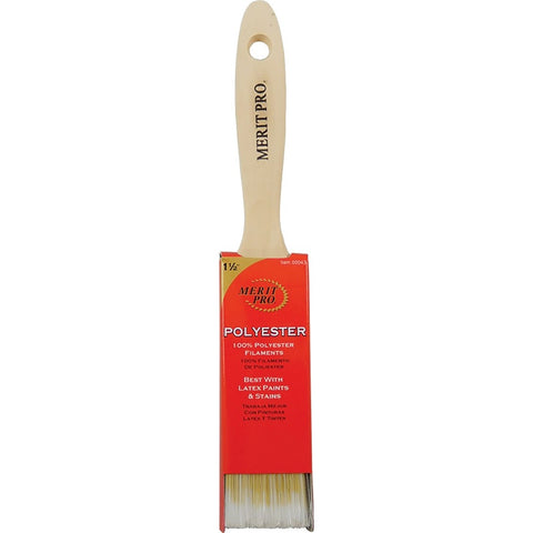 Merit Pro 00043 1-1/2 100% Polyester Beavertail Paint Brush-1PK LANC-161923
