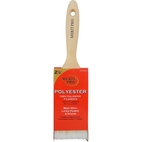 Merit Pro 00045 2-1/2 100% Polyester Beavertail Paint Brush-1PK LANC-161926