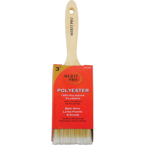 Merit Pro 00046 3 100% Polyester Beavertail Paint Brush-1PK LANC-161927