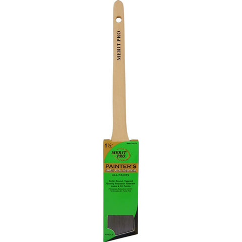 Merit Pro 00076 1-1/2 Painters Professional Angle Rat Tail Brush-1PK LANC-161991