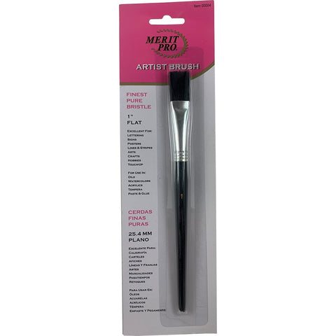Dynamic 00004 #1 Flat Pure Bristle Artist Brush-1PK LANC-162001
