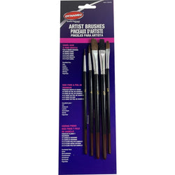 Dynamic 00005 5pc Camel Hair & Bristle Artist Brush Set-1PK LANC-162002