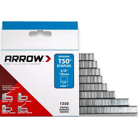Arrow Fastener 509 9/16 14mm T50 Staples (1,250pk) LANC-162464