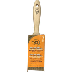Merit Pro 00358 2 100% White Bristle Beavertail Handle Brush-1PK LANC-162993