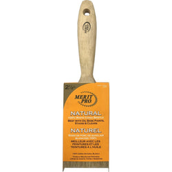 Merit Pro 00359 2-1/2 100% White Bristle Beavertail Handle Brush-1PK LANC-162994