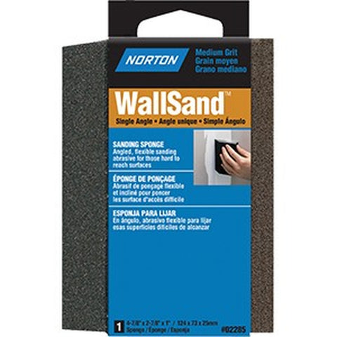 Norton 02285 4-7/8 x 2-7/8 x 1 WallSand Med Single Angle Sponge-1PK LANC-163019