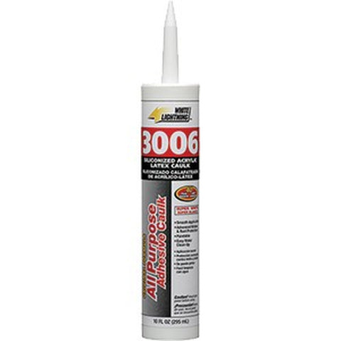 White Lightning W11000010 10 oz. White 3006 Ultra All Purpose Elastomeric Sealant 12/pk LANC-163045