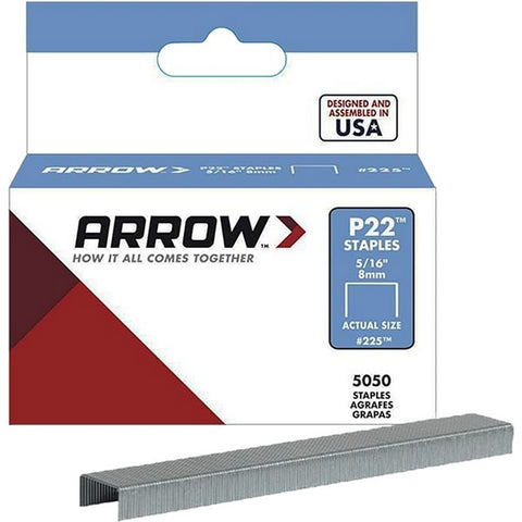 Arrow Fastener 225 5/16 8mm P22 Staples (5,050pk) LANC-163648