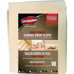 Dynamic 02045LAN 4' x 15' (1.22m x 4.58m) 10oz Heavy Weight Canvas Drop Cloth-1PK LANC-164228