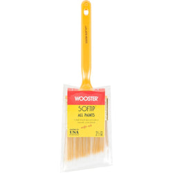 Wooster Q3208 2-1/2 Softip Nylon Angle Sash Paint Brush-1PK