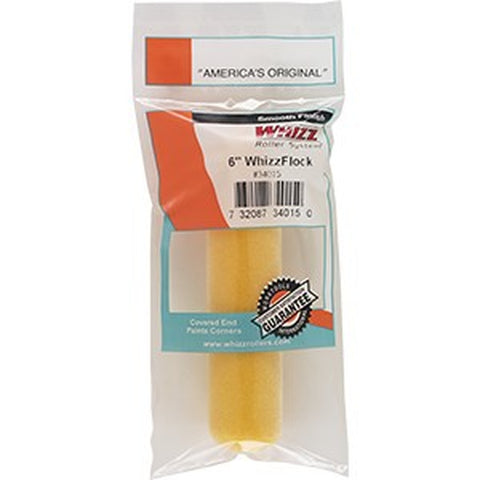 Whizz 34015 6 Orange Flock Mini Roller-1PK LANC-17156