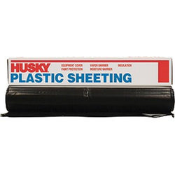Poly-America CF0410B 10' x 100' 4mil Black Poly Film-1PK LANC-172763
