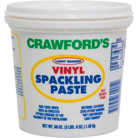 Crawfords 31905 qt Spackling Paste Plastic Container-1PK LANC-176367