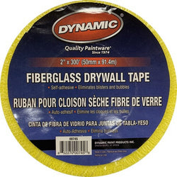 Dynamic 00745 2 x 300' Yellow Self Adhesive Mesh Drywall Tape-1PK LANC-177495