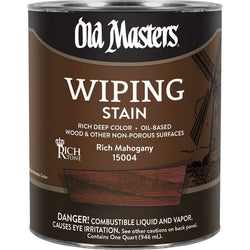 Old Masters 15004 qt Rich Mahogany Wiping Stain 250 VOC-1PK LANC-179332