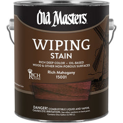 Old Masters 15001 1gal Rich Mahogany Wiping Stain 250 VOC-1PK LANC-179335