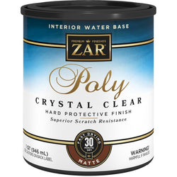 Zar 34412 Qt Matte Poly Crystal Clear Int WB-1PK