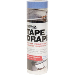 Trimaco 949560 Easy Mask 1.2m x 22m(4'x72') Tape & Drape Plastic Pretaped Drop Cloth-1PK