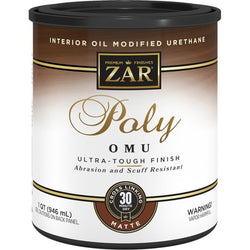 Zar 36412 Qt Matte Poly OMU Int Oil Modified Urethane-1PK