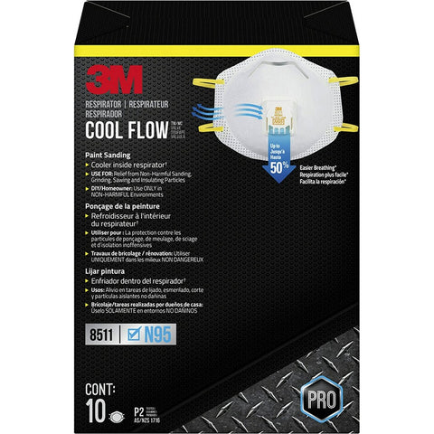 3M 8511HB1-C-PS Sanding and Fiberglass Valved Respirator (10pk) LANC-181629