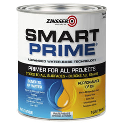 Zinsser 249727 Qt White Smart Prime WB Universal Primer-1PK