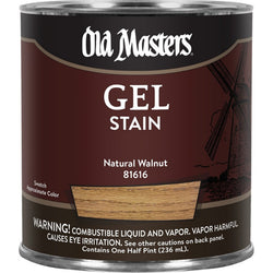 Old Masters 81616 1/2pt Natural Walnut Gel Stain Classics-1PK LANC-182297
