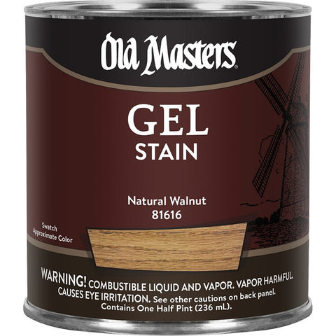Old Masters 81616 1/2pt Natural Walnut Gel Stain Classics-1PK LANC-182297