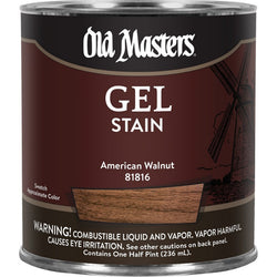 Old Masters 81816 1/2pt American Walnut Gel Stain Classics-1PK LANC-182299